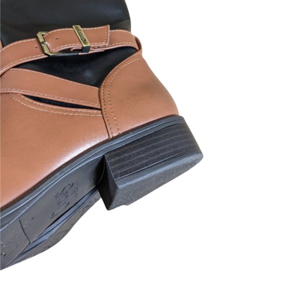 Women's Circus by Sam Edelman Parker Riding Boot in Black & Saddle Brown - 8.5 - Picture 10 of 16